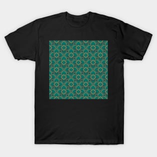 Mosaic Tile Emerald and Copper T-Shirt